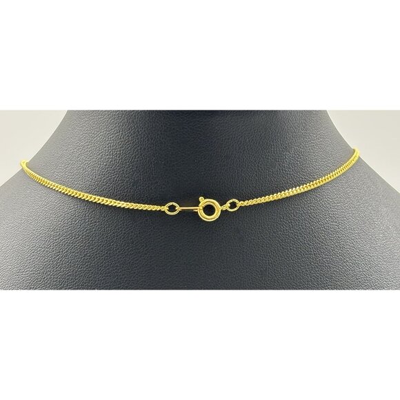 Vintage Rhinestone Heart Shaped Pendant Necklace With Chain Gold Tone, Unbranded - Picture 6 of 7